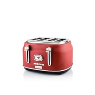 WESTINGHOUSE Toster Retro 4 Slice, 4 utora, 1750 W, crveni