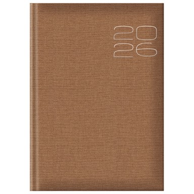 COLERE Rokovnik B5 E45, tjedni tjedan na 2 stranice, 2026, boja konjaka