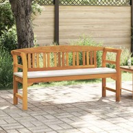 Klupa s jastukom, 157x46x82,5 cm, prirodni uljni završetak