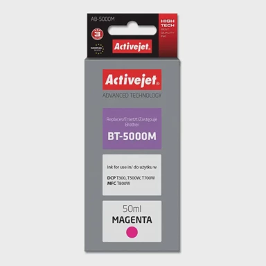 ACTIVEJET Tinta za pisač AB-5000M, zamjena za Brother BT-5000M, supreme, 50 ml, magenta