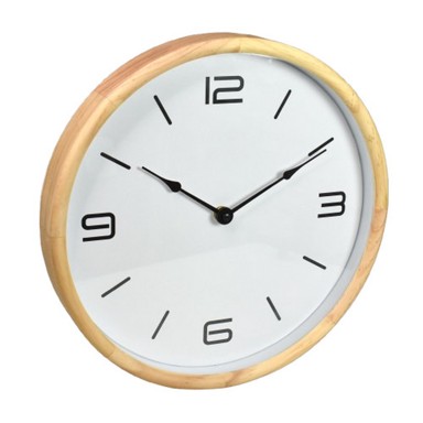 Sat zidni, 32 cm, drveni okvir