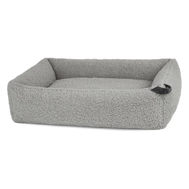 MIACARA Krevet Senso Pebble L, 93×120 cm, boucle tkanina, sivi
