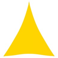 Jedro za zaštitu od sunca od tkanine Oxford trokutasto 4 x 5 x 5 m, žuta