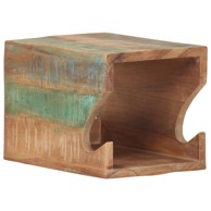 Zidni stalak za bicikl, 35x25x25 cm, masivno obnovljeno drvo