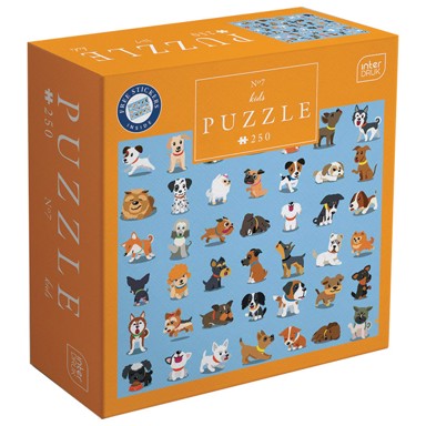 INTERDRUK Puzzle Kids 7 Dogs, 250 kom