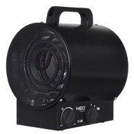 NEO TOOLS Industrijska grijalica 90-066 ELEKTRIČNA, STAINLESS STEAL, 3000 W, crna