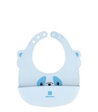 KIKKA BOO Silikonski podbradak, plavi