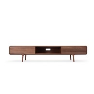 GAZZDA Smeđa TV komoda od punog hrasta 220x45x45 cm Fawn 