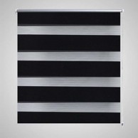 Rolo zavjesa zebraste crna 90 x 150 cm