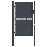 Dvorišna vrtna vrata čelična 100 x 200 cm antracit, 100 x 200 cm, antracit