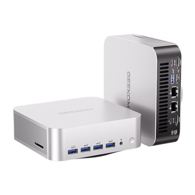 GEEKOM Mini PC A9MAX / AMD Ryzen AI 9 HX 370, 32 GB RAM, 1 TB SSD, Windows 11 Pro, crna
