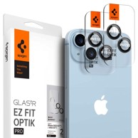 SPIGEN Optik. TR EZ FIT zaštitno kaljeno staklo za kameru 2kom za IPHONE 14 / 14 PLUS/ 15 / 15 PLUS CRNO