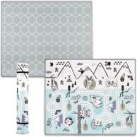 Sklopiva dvostrana pjenasta podloga 180 x 150 x 1,5 cm cesta / pločice