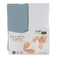 BUBABA BY FREEON Plahta za kolijevku, 2 kom, zelena bijela