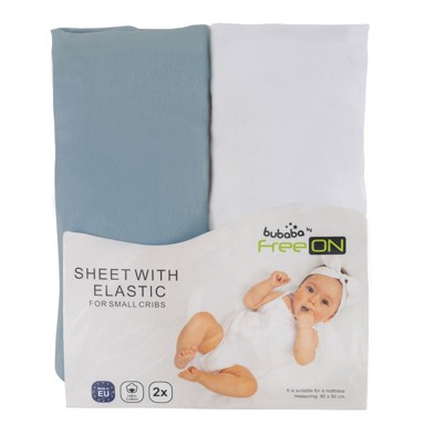 BUBABA BY FREEON Plahta za kolijevku, 2 kom, zelena bijela