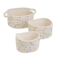 CASA SELECCIÓN Tekstilne košare u setu 3 kom 30x18x14 cm 