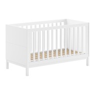 VIPACK Bijeli dječji krevet od masivnog bora 70x140 cm Eva