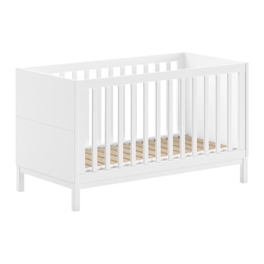 VIPACK Bijeli dječji krevet od masivnog bora 70x140 cm Eva