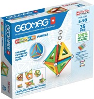 GEOMAG Magnetni konstrukcijski set Supercolor paneli 35 kom