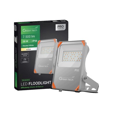 GREEN TECH LED reflektor Premium, 50 W, 4200 K, IP66