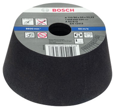 BOSCH Lončasti brusevi konusni, metal