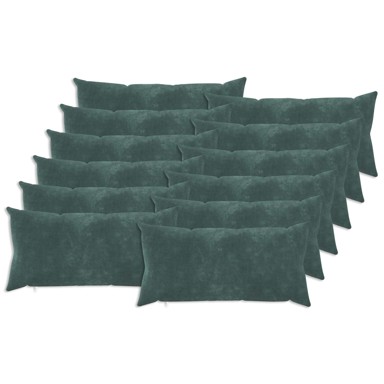 Ukrasni jastuk HEERLEN morska mikrofibra flis, 12 kom., plava