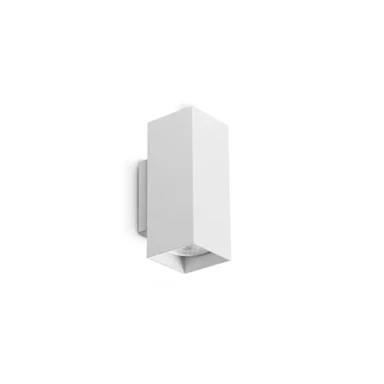 IDEAL LUX Zidna svjetiljka Look AP2, kvadratna, D60 H150, 2xGU10, bijela