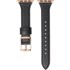 Kožni remen za Apple Watch 1/2/3/4/5/6/7/8/9/10/11/SE/Ultra 1/2/3 42/44/45/46/49 mm, crni