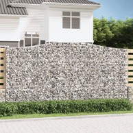 Lučne gabionske košare, 8 kom, 400x50x200/220cm, pocinčano željezo