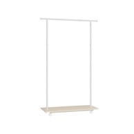 Stalak za odjeću s kotačima 35 x 98,5 x 160,3 cm, bijela