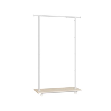 Stalak za odjeću s kotačima 35 x 98,5 x 160,3 cm, bijela