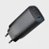 GEMBIRD Punjač TA-UC-PDQC65-01-BK, 3x port, GaN, Power Delivery 65W, crni
