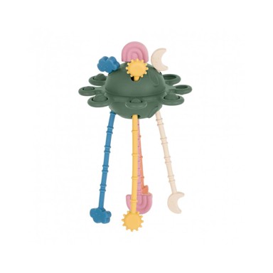 PETITEMARS Silikonska senzorna igračka Crazy planet 10 m+, Misty Green