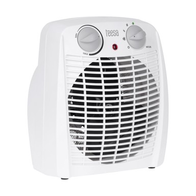 TEESA Električna sobna grijalica s ventilatorom TSA8059, unutarnja, bijela, 2000 W