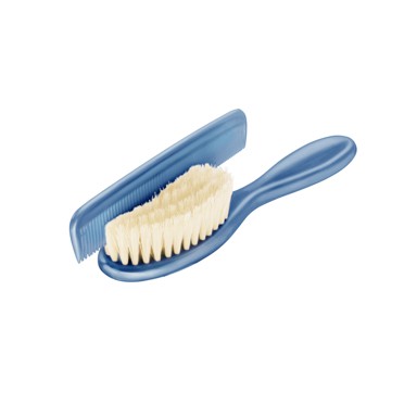 Četka i češalj za bebe, plavi