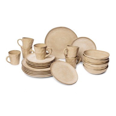 BONAMI SELECTION Bež posuđe od kamenine 24 kom Glosia