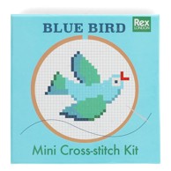 REX LONDON Kreativna igračka Cross-stitch Kit Blue Bird