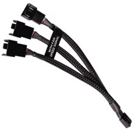 ALPHACOO Kabel Y-splitter 4-pin na 3x 4-pin PWM 15 cm, crni 18679