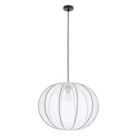 CANDELLUX LIGHTING Bijela viseća svjetiljka s tekstilnim sjenilom ø 52 cm Mellow 