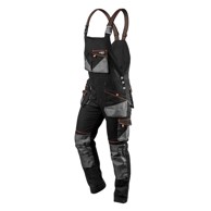 NEO TOOLS HD Slim radne hlače s naramenicama, veličina M