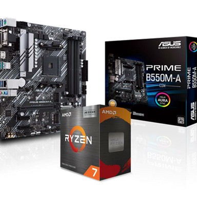 AMD Procesor Ryzen 7 5700X3D + ASUS Matična ploča AMD B550M-A AM4 (FuturaIT Combo) 
