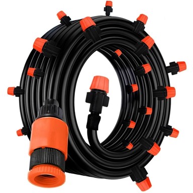 LIVEFY Vrtna prskalica s vodenom zavjesom, 20 m, crni