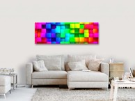 Slika Colourful Cubes Narrow 120x40
