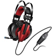 GENIUS Slušalice HS-G710V, gaming, USB, 7.1, s mikrofonom, crna/crvena