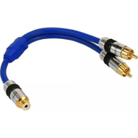 INLINE Audio kabel 0,25 m 2 x RCA na RCA, plavi