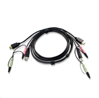 ATEN KVM kabel 2L-7D02UH crni 1,8 m