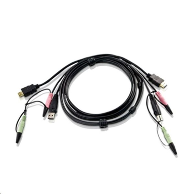 ATEN KVM kabel 2L-7D02UH crni 1,8 m