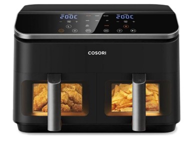 COSORI Friteza na vrući zrak s 2 košare, 8.5 l