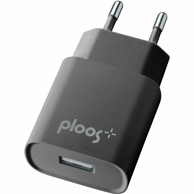PLOOS Kućni punjač, 1A, 1xUSB-A, crni
