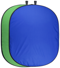 WALIMEX PRO Sklopiva pozadina zelena/plava, 150x210 cm